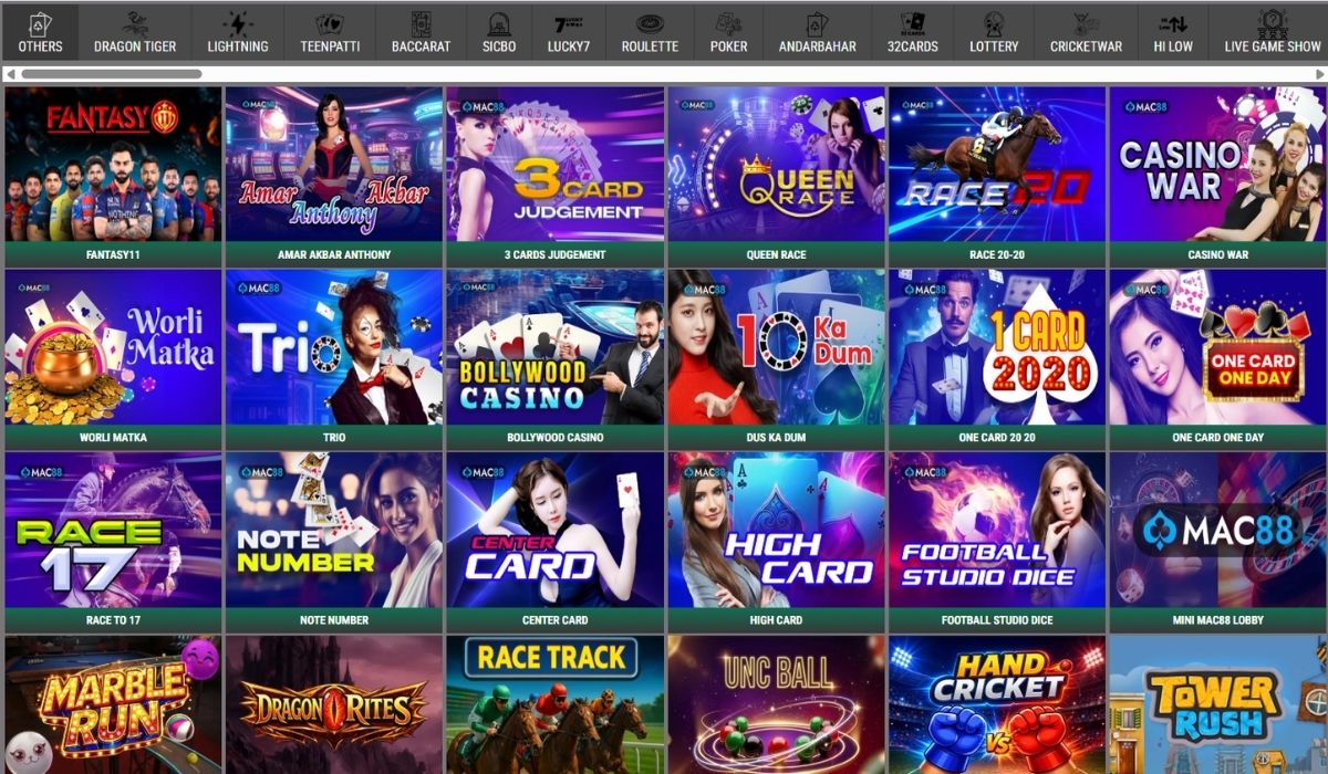 Lotus365 Casino Games