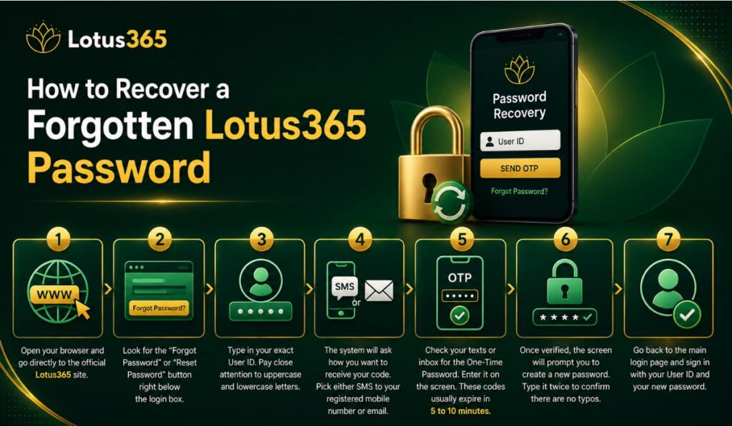 Lotus365 Password Recovery Guide